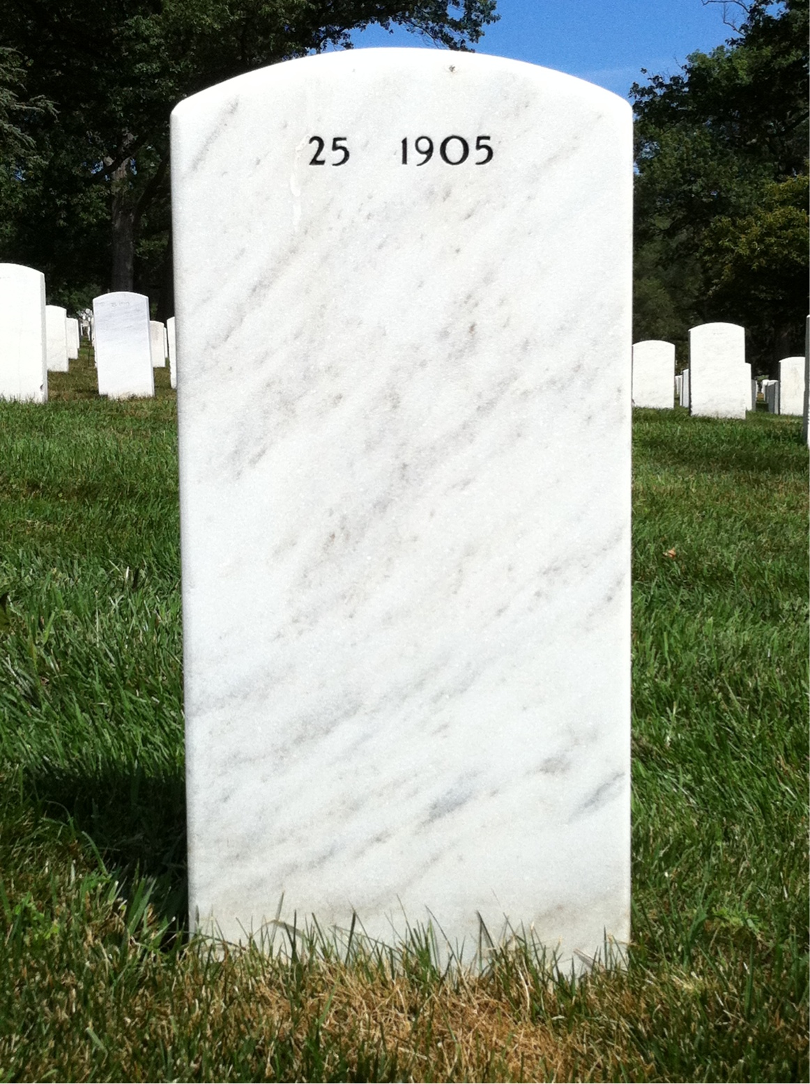 Back of headstone — Harry Wolbers
