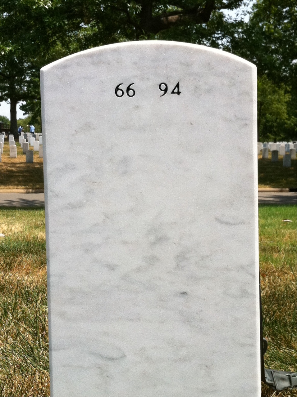 Back of headstone — William Konopka
