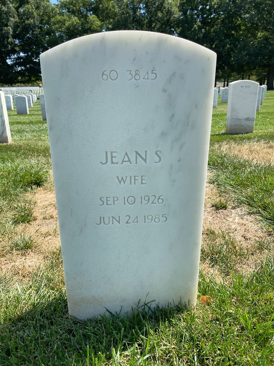 Back of headstone — Thomas Murray