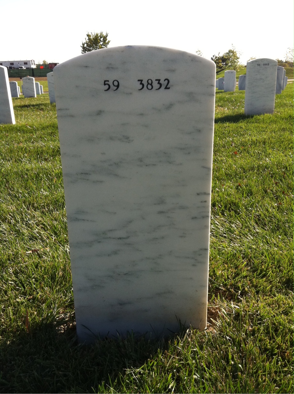 Back of headstone — Lonnie Maxwell