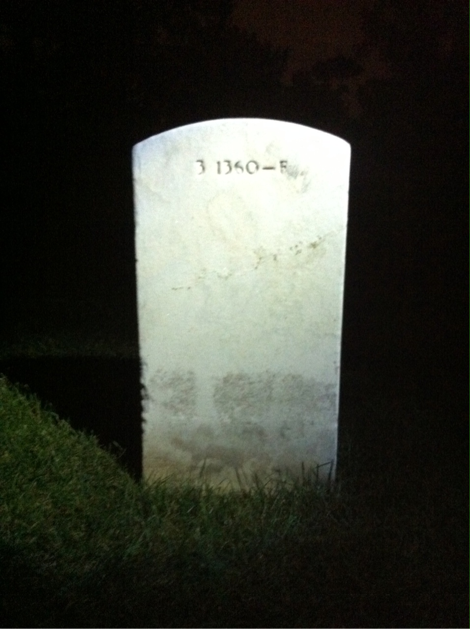 Back of headstone — John Oliphant