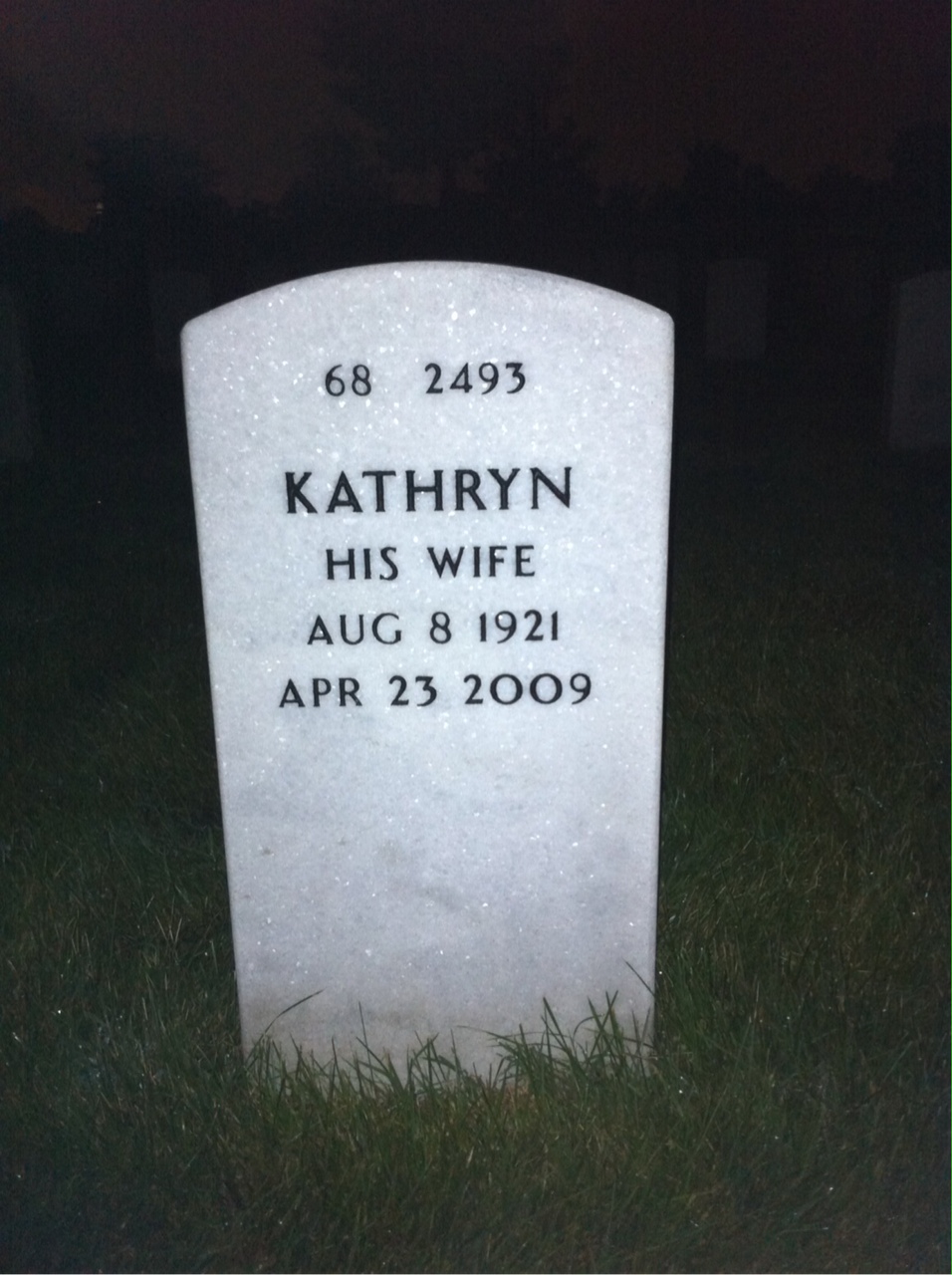 Back of headstone — James Munro