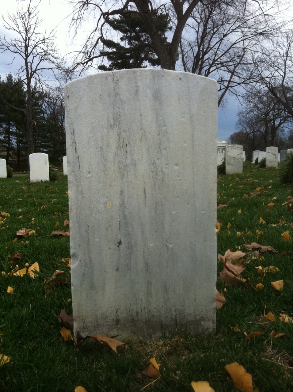 Back of headstone — C Atkinson