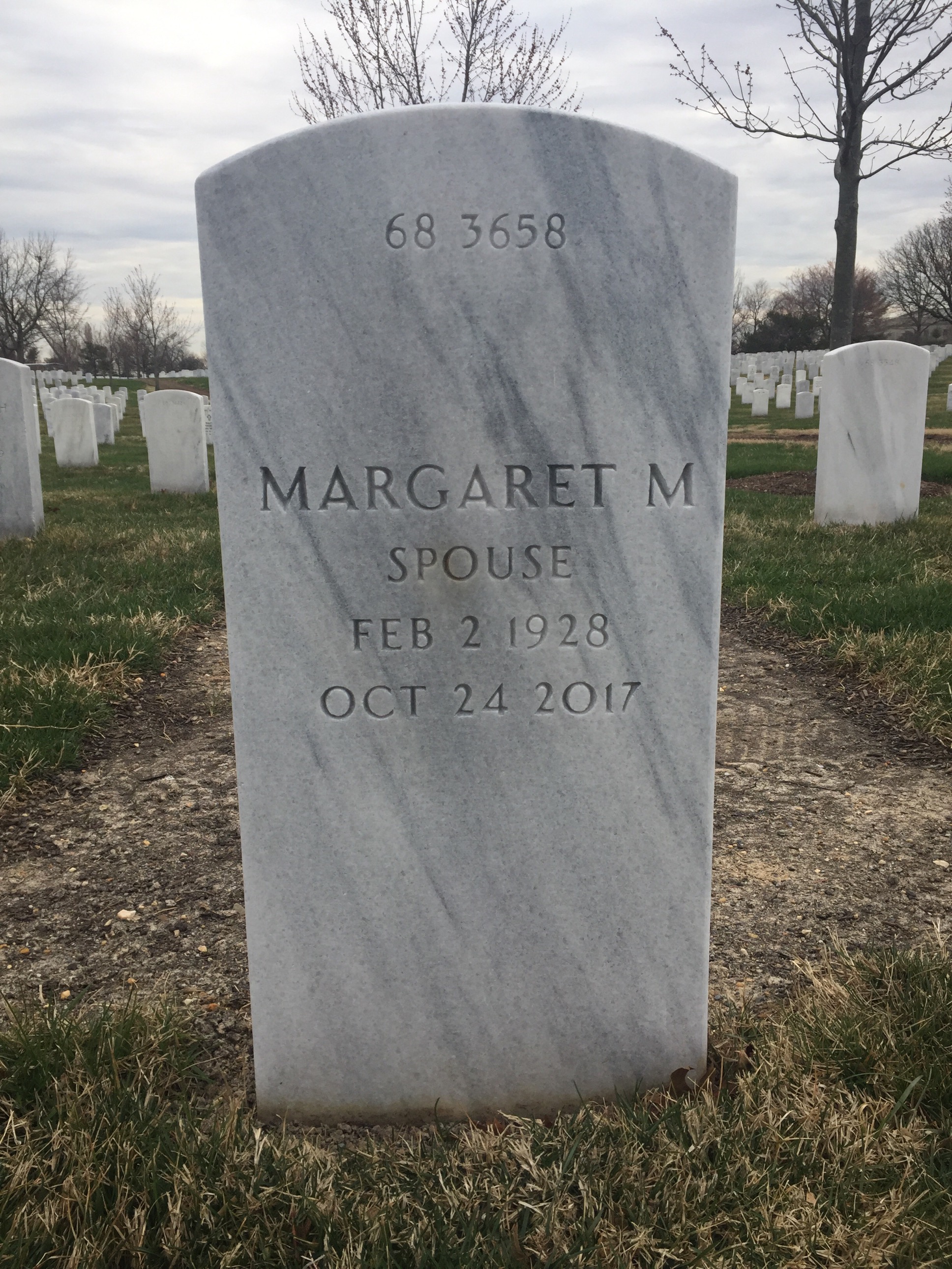 Back of headstone — George Fosdick