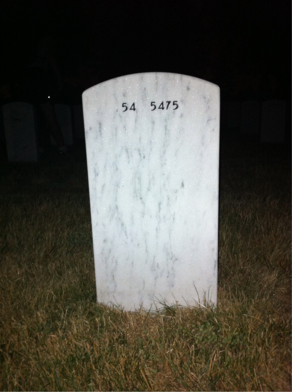 Back of headstone — James Mcgee