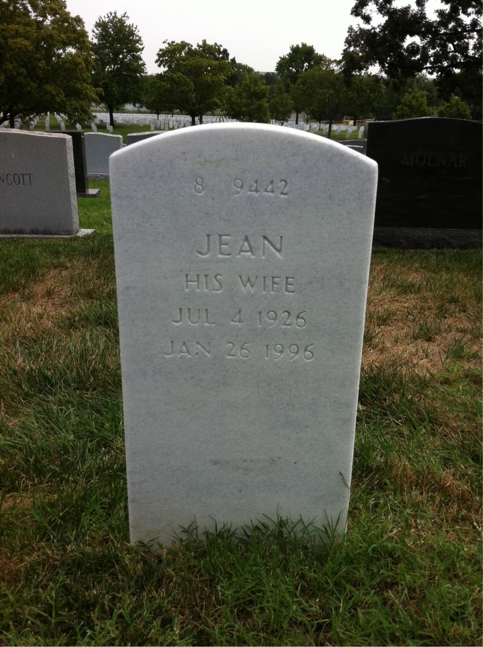 Back of headstone — Edward Jeziorski
