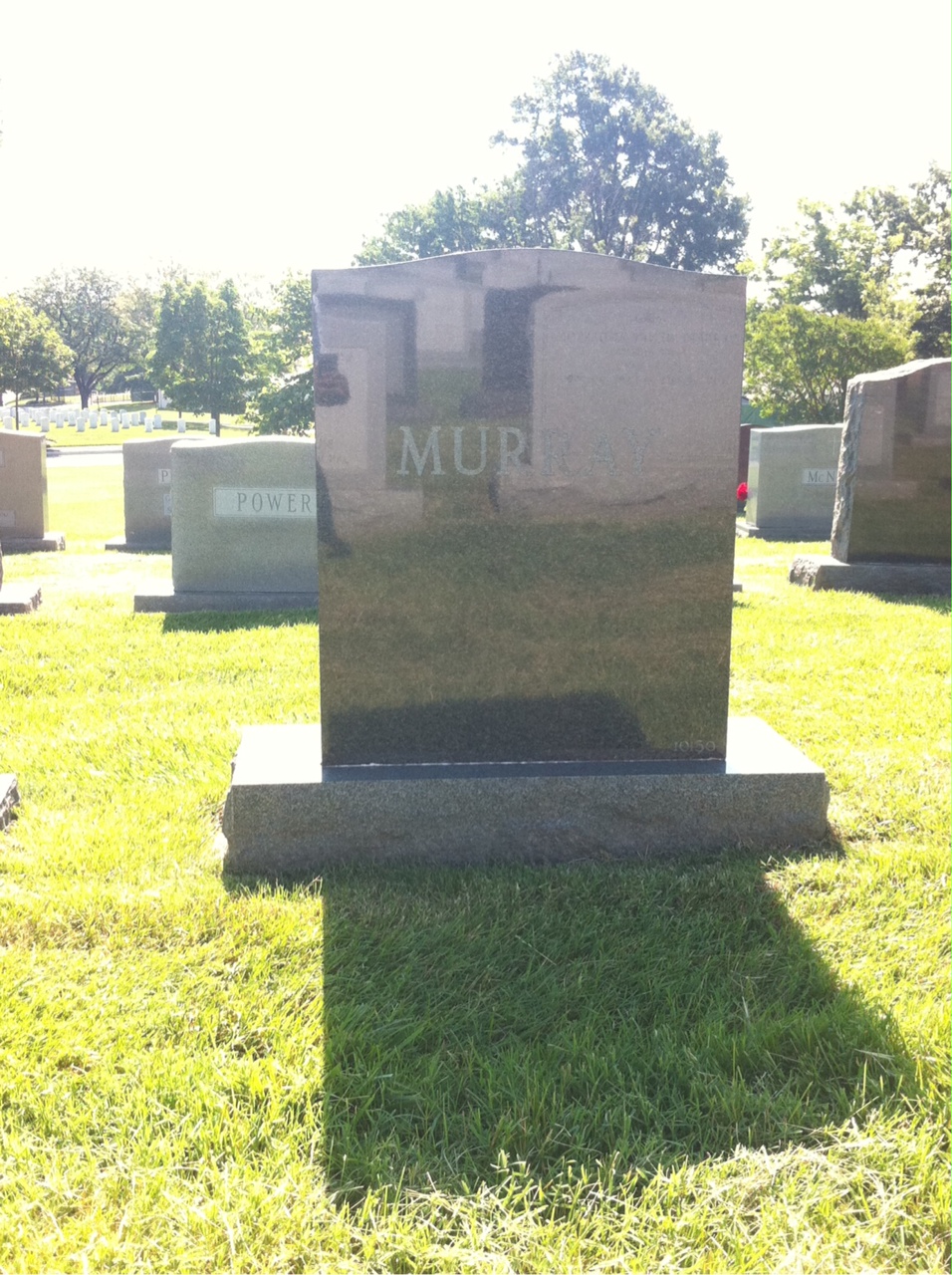 Back of headstone — Gerald Murray