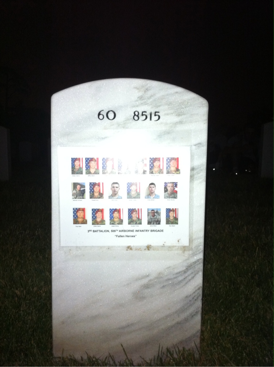 Back of headstone — Henry Linck