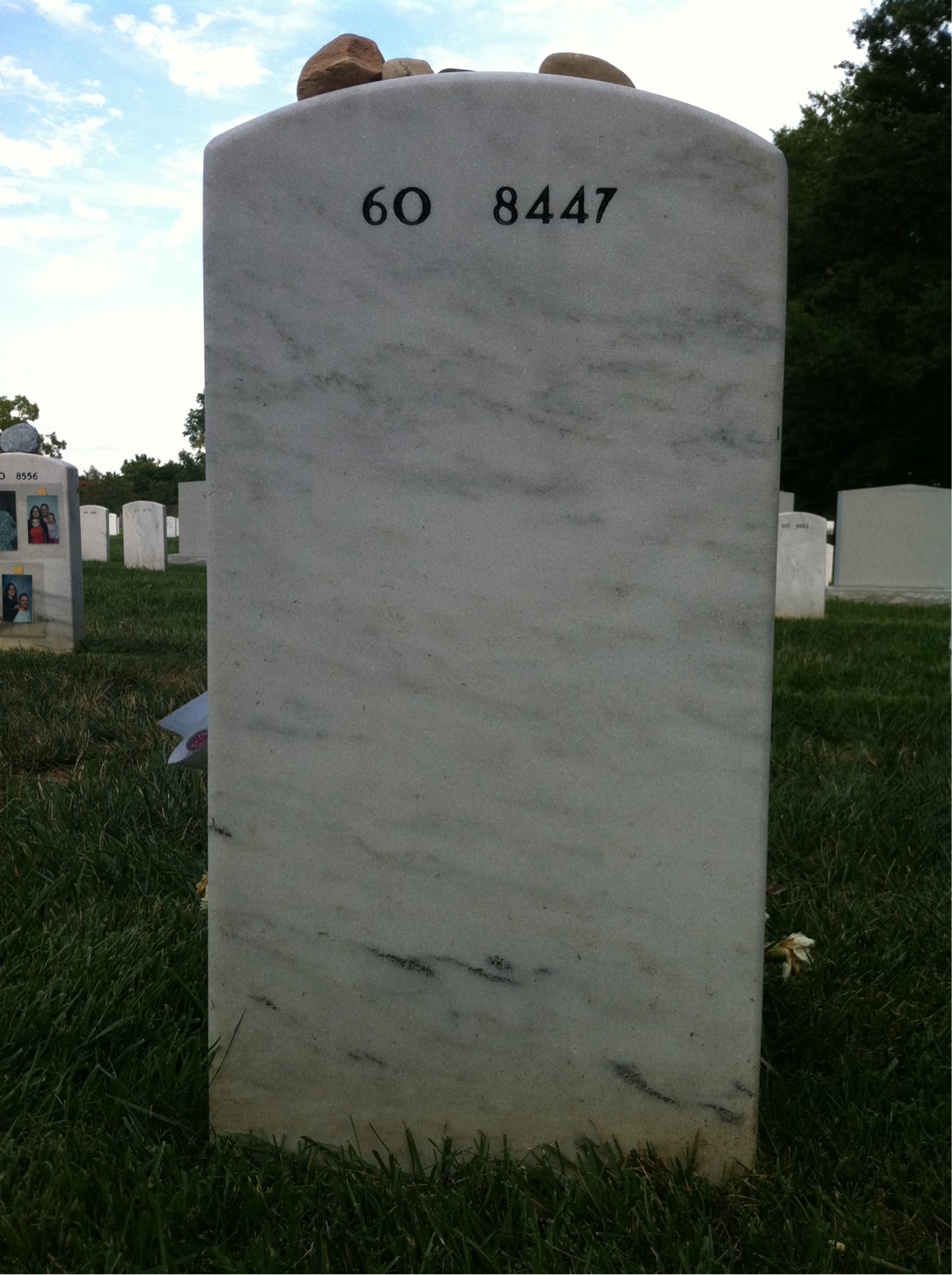Back of headstone — Christopher Allgaier