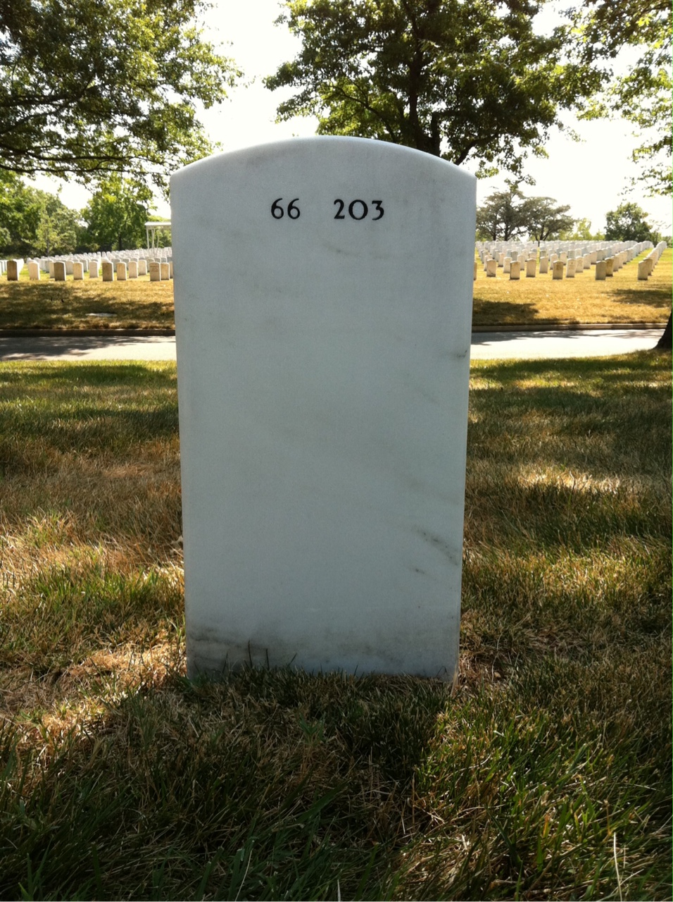Back of headstone — Arthur Cebrowski