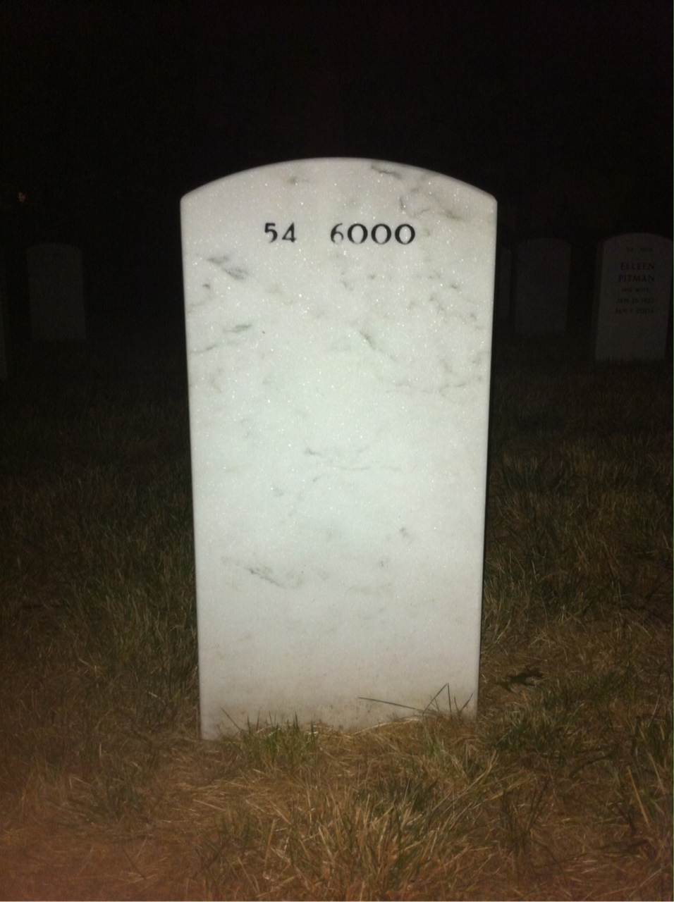 Back of headstone — Willard Gove