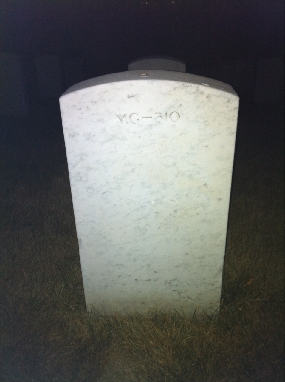 Back of headstone — William Rodney Rankin