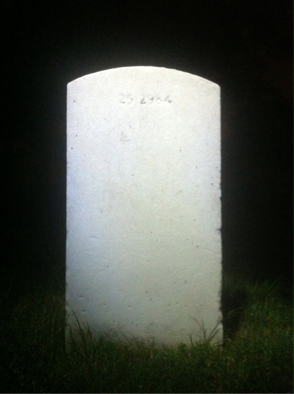 Back of headstone — John Morrison