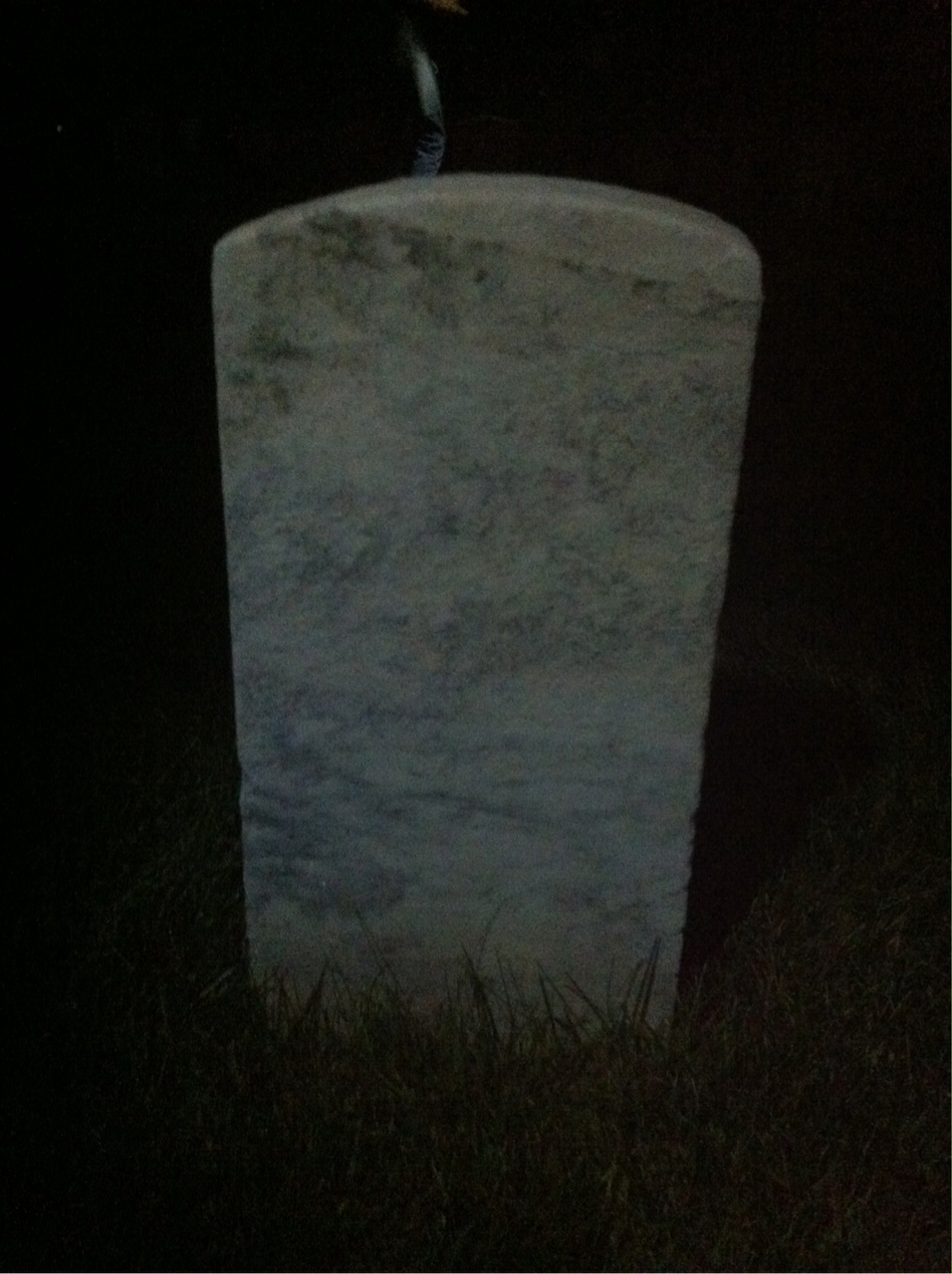 Back of headstone — John Minsberger