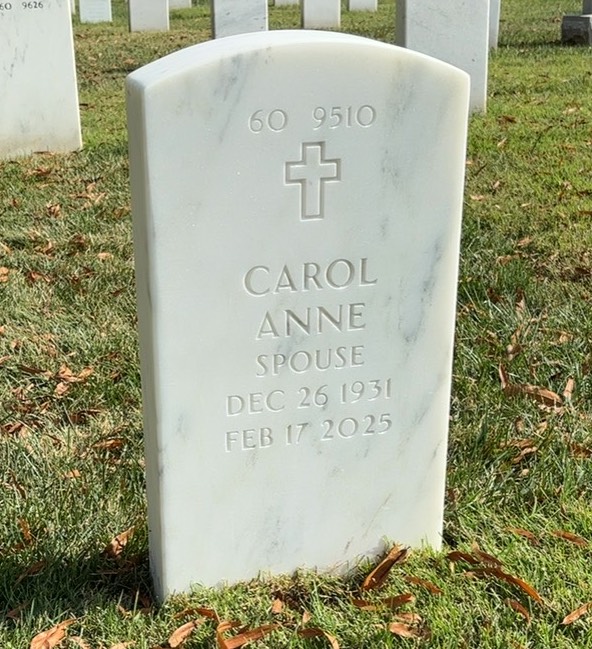 Back of headstone — William Joseph Pfeiffer