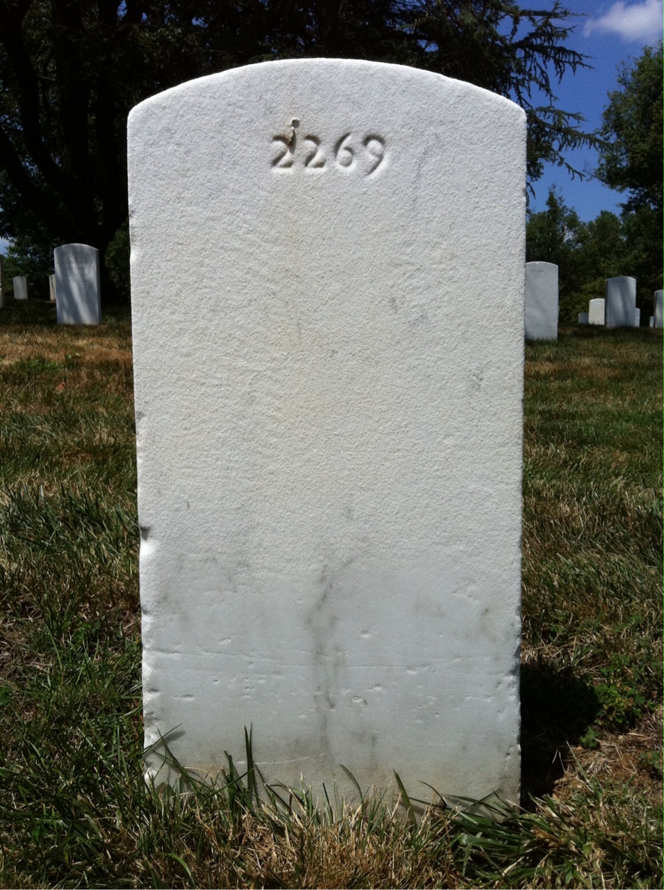 Back of headstone — Sadie Ballard