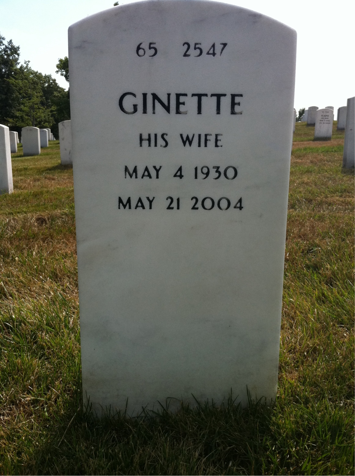 Back of headstone — Augusto Conti