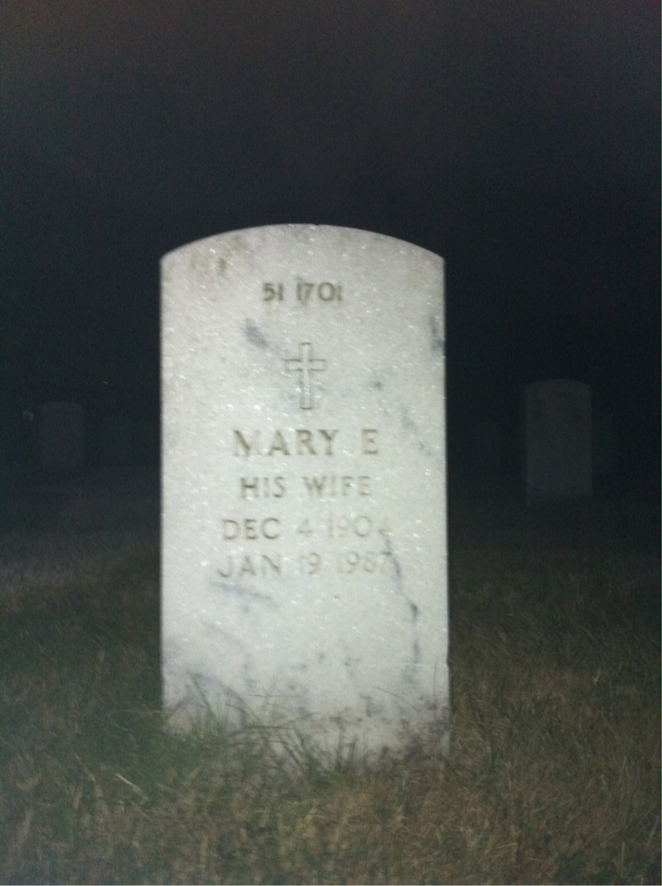 Back of headstone — Herbert Crocker