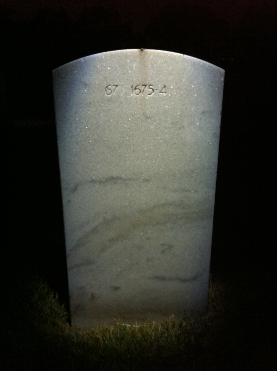 Back of headstone — Viola Moeckel