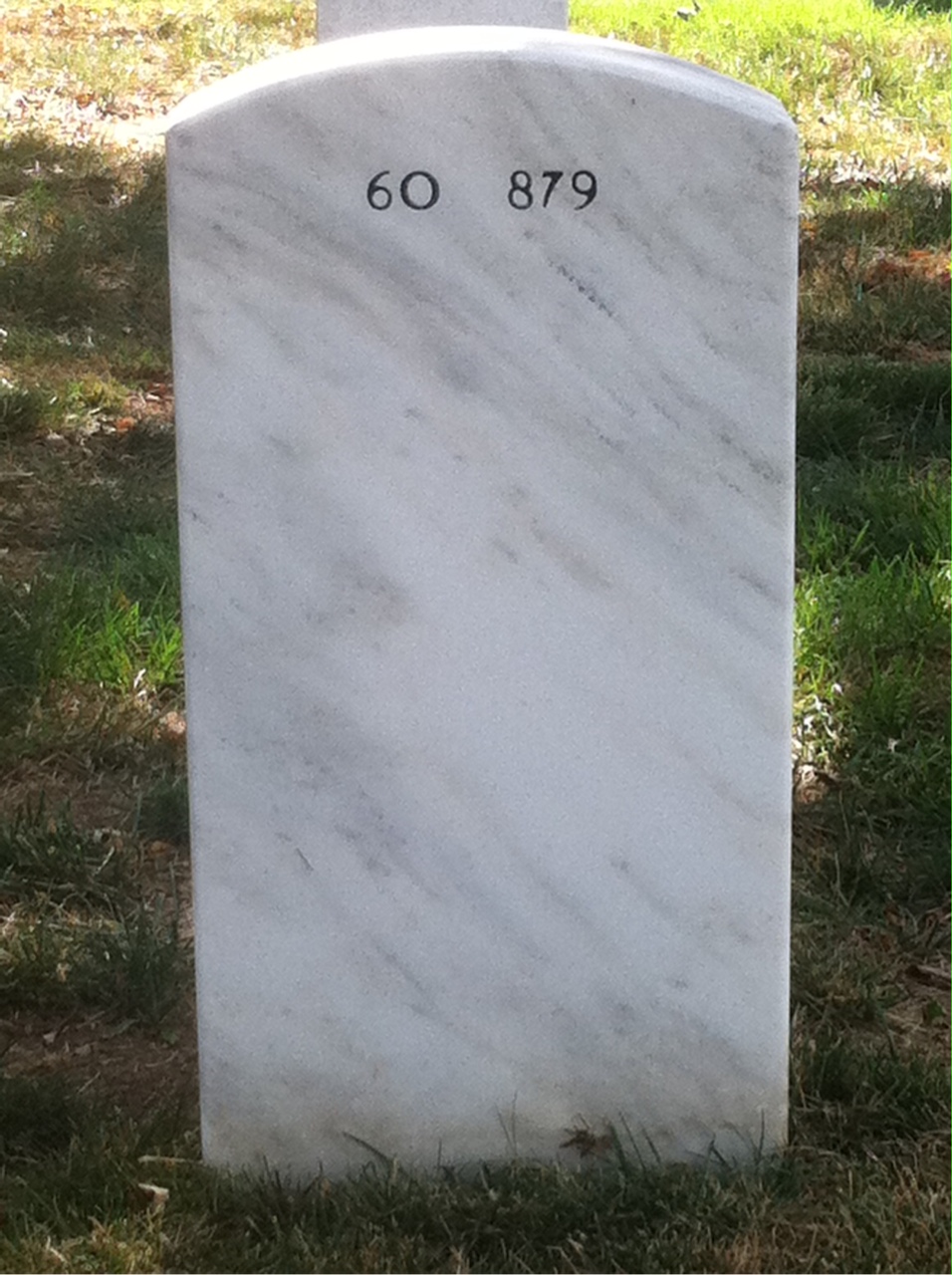 Back of headstone — Thomas Young