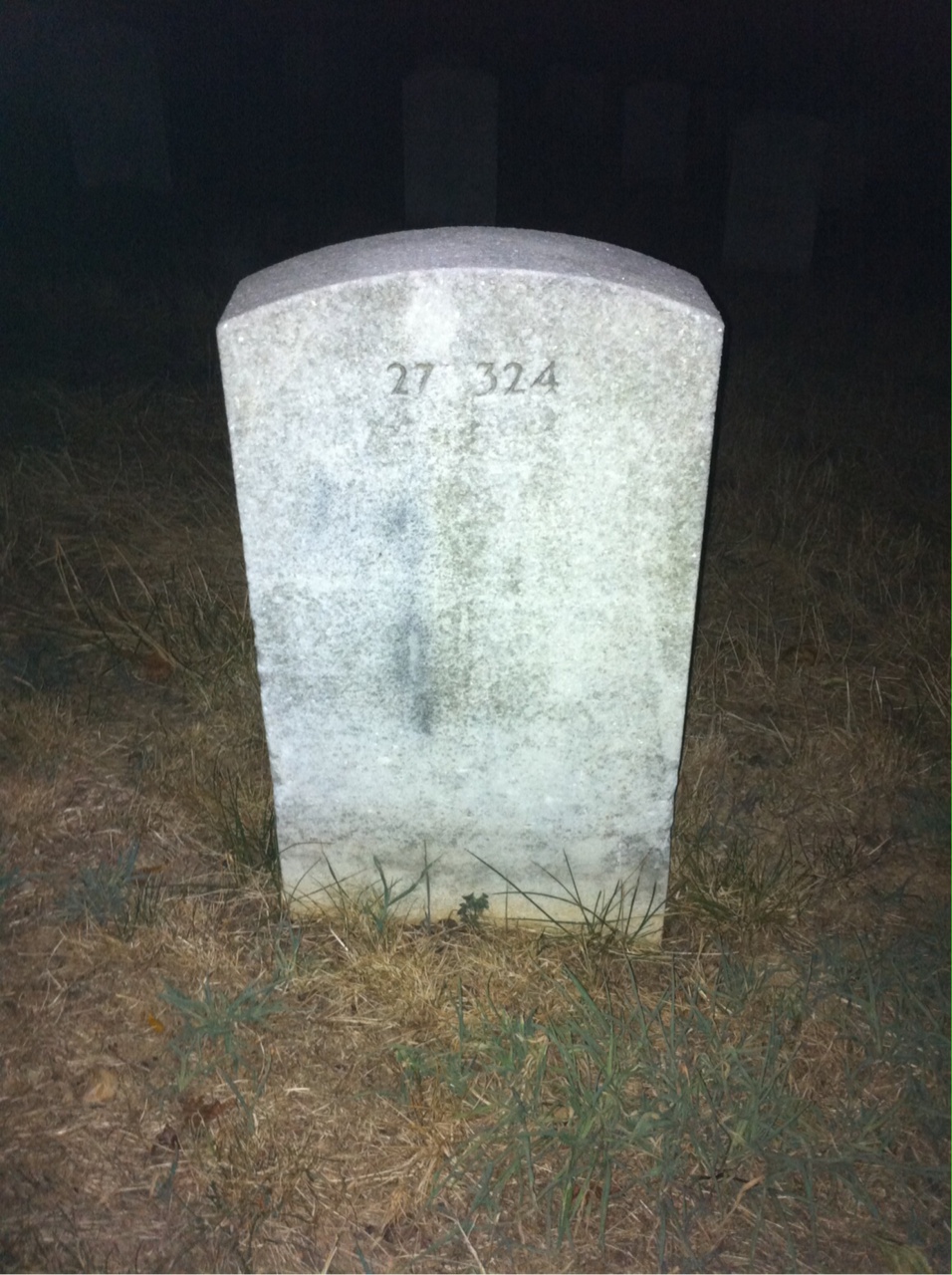 Back of headstone — William Ball