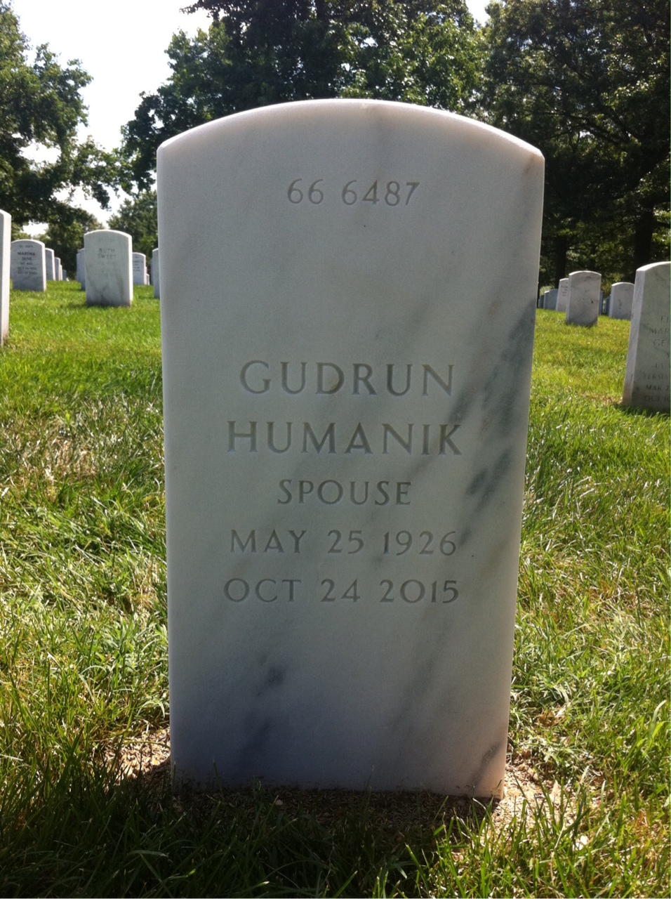 Back of headstone — Charles Mills