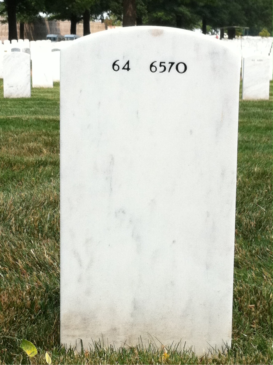 Back of headstone — Thomas Smith