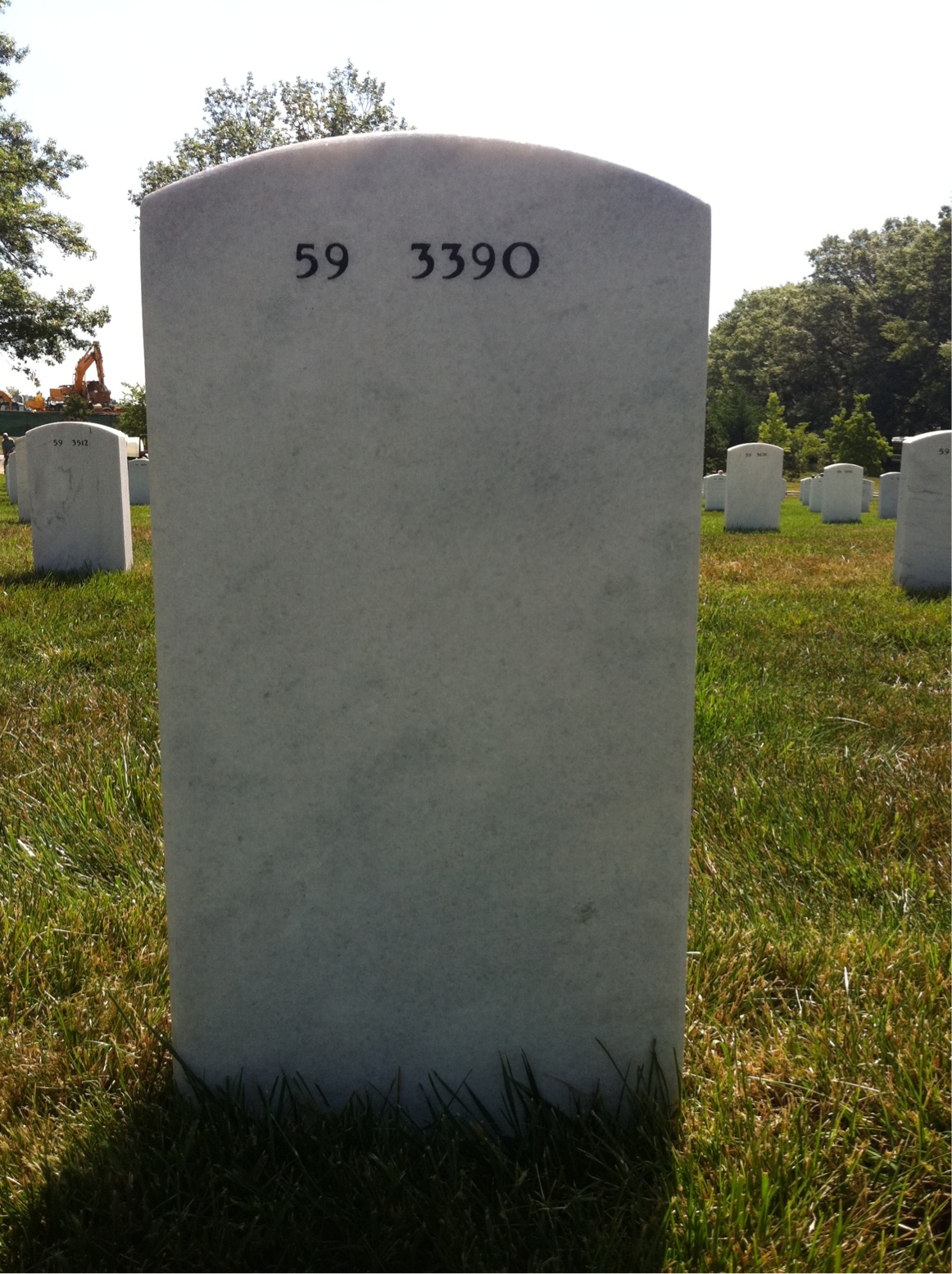 Back of headstone — James Ramsey
