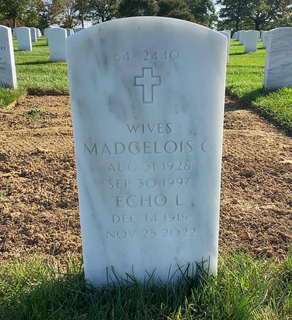Back of headstone — George Mccorkle