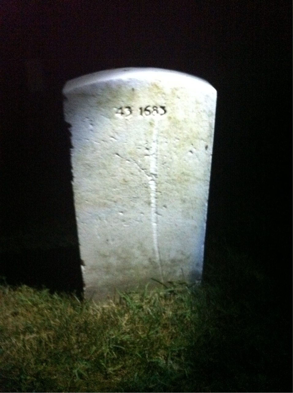 Back of headstone — Brett Angus