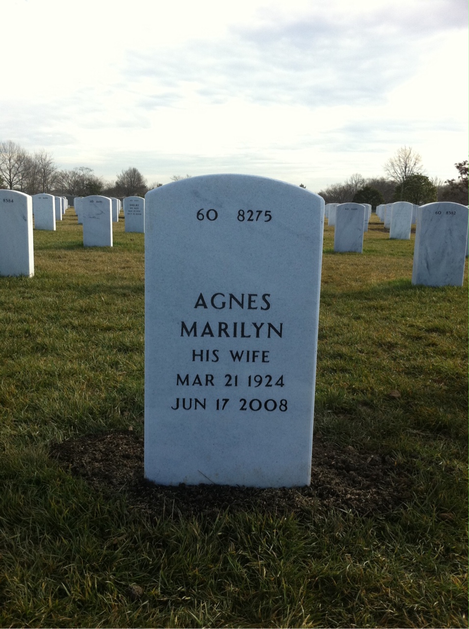 Back of headstone — George Rodgers