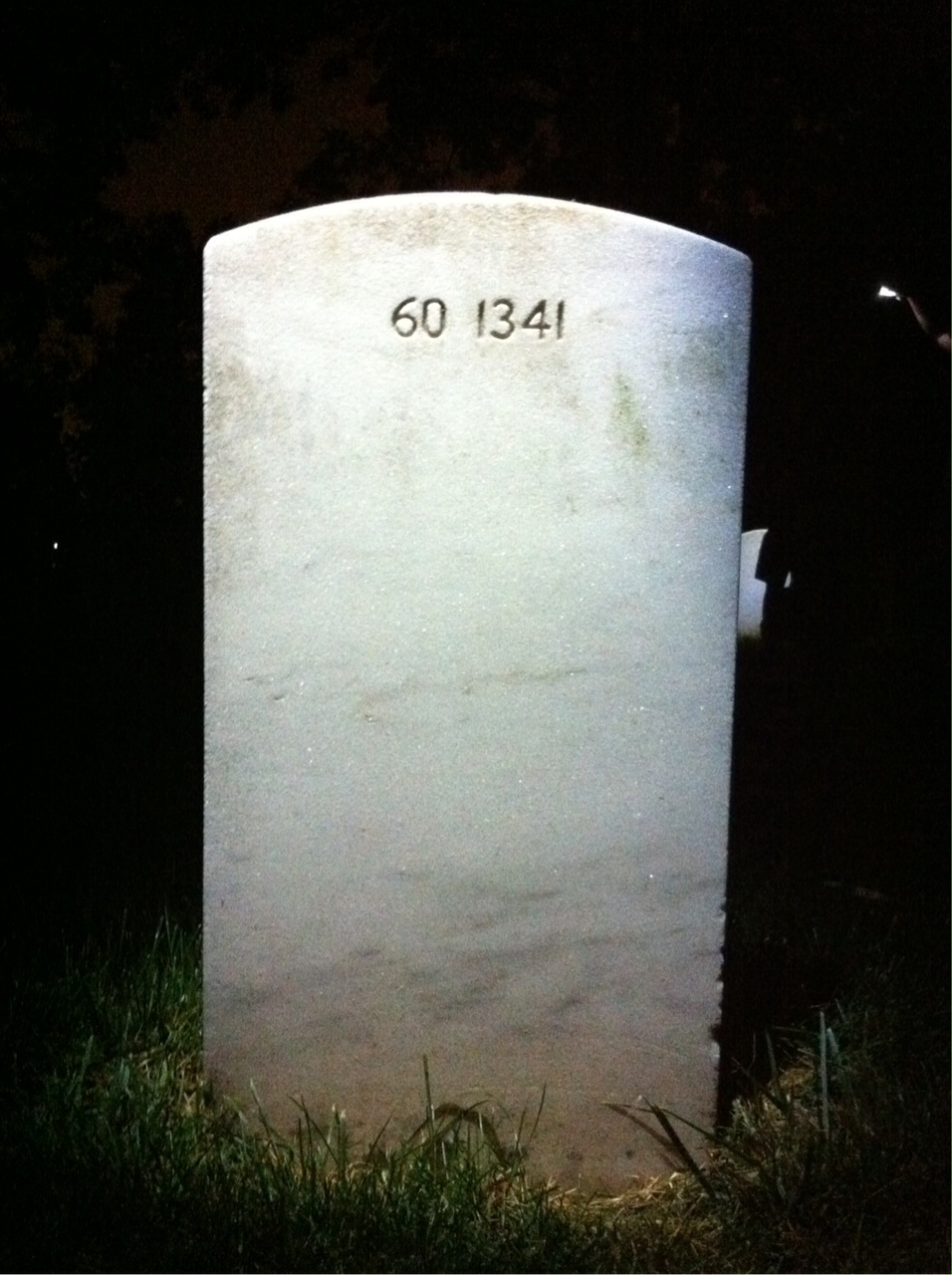 Back of headstone — Victor A Woerheide
