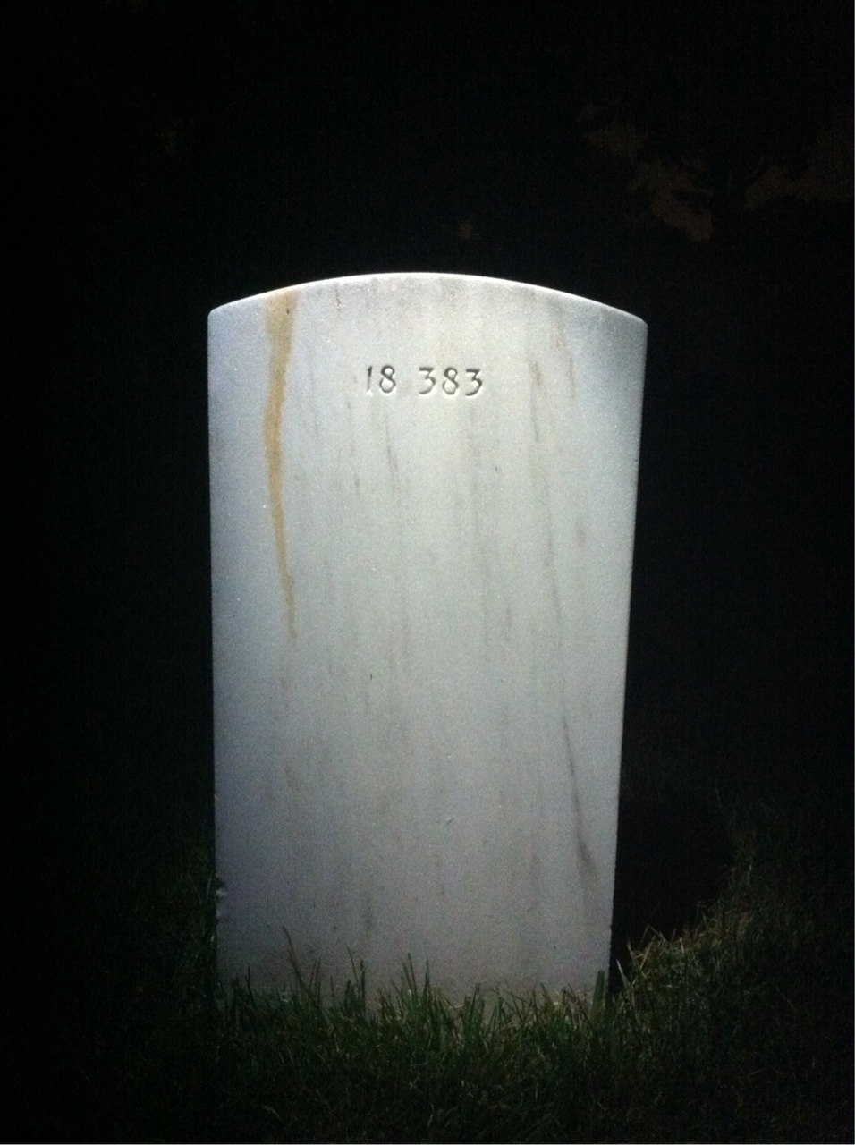 Back of headstone — Miguel Aguilar