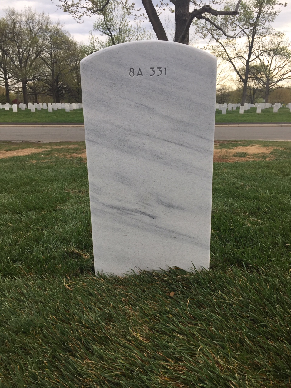 Back of headstone — John Adamczyk