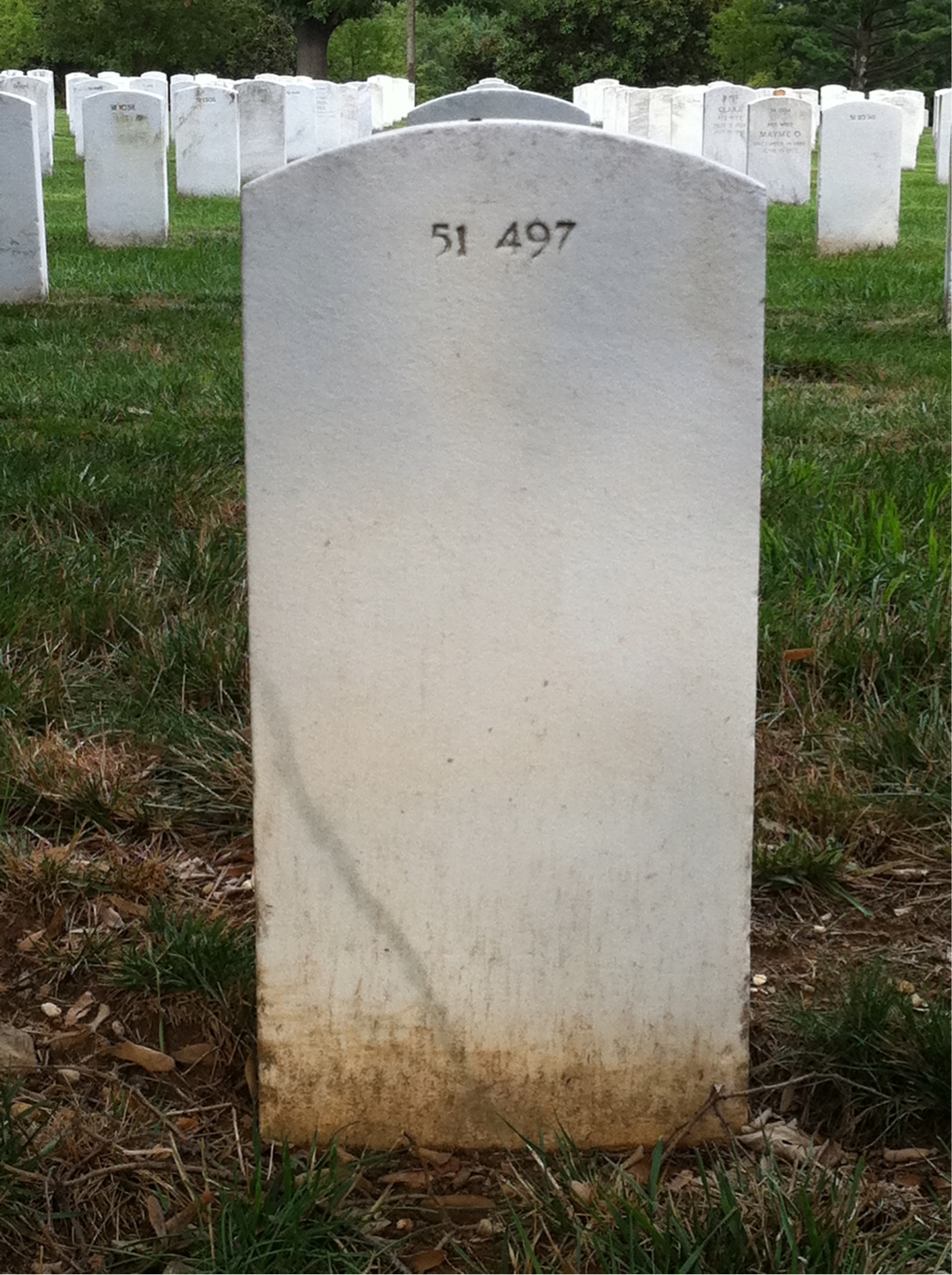 Back of headstone — George Almond
