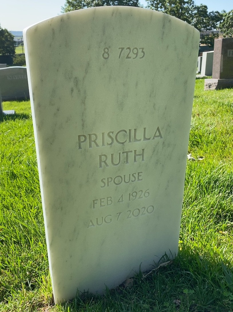 Back of headstone — Walter Milliken