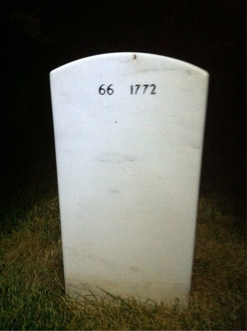 Back of headstone — Robert Feeney