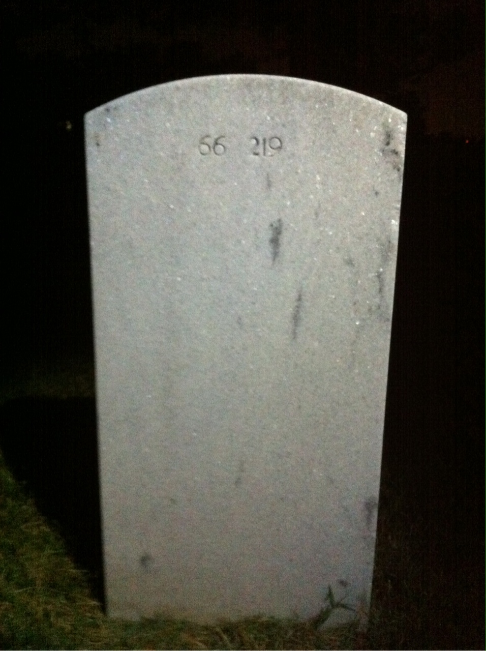 Back of headstone — Caesar Minor