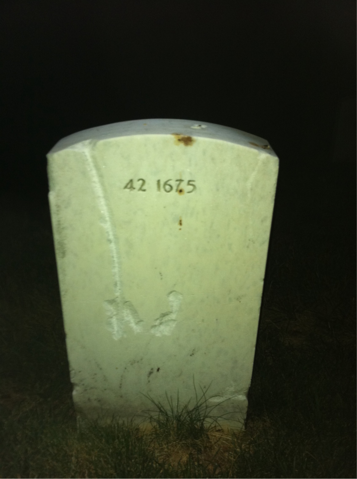 Back of headstone — Delores Banks