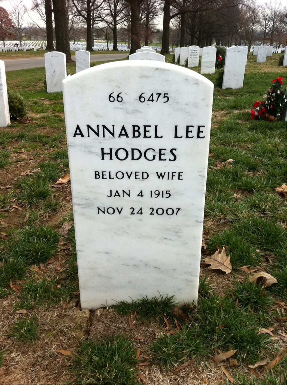 Back of headstone — John Bertrand