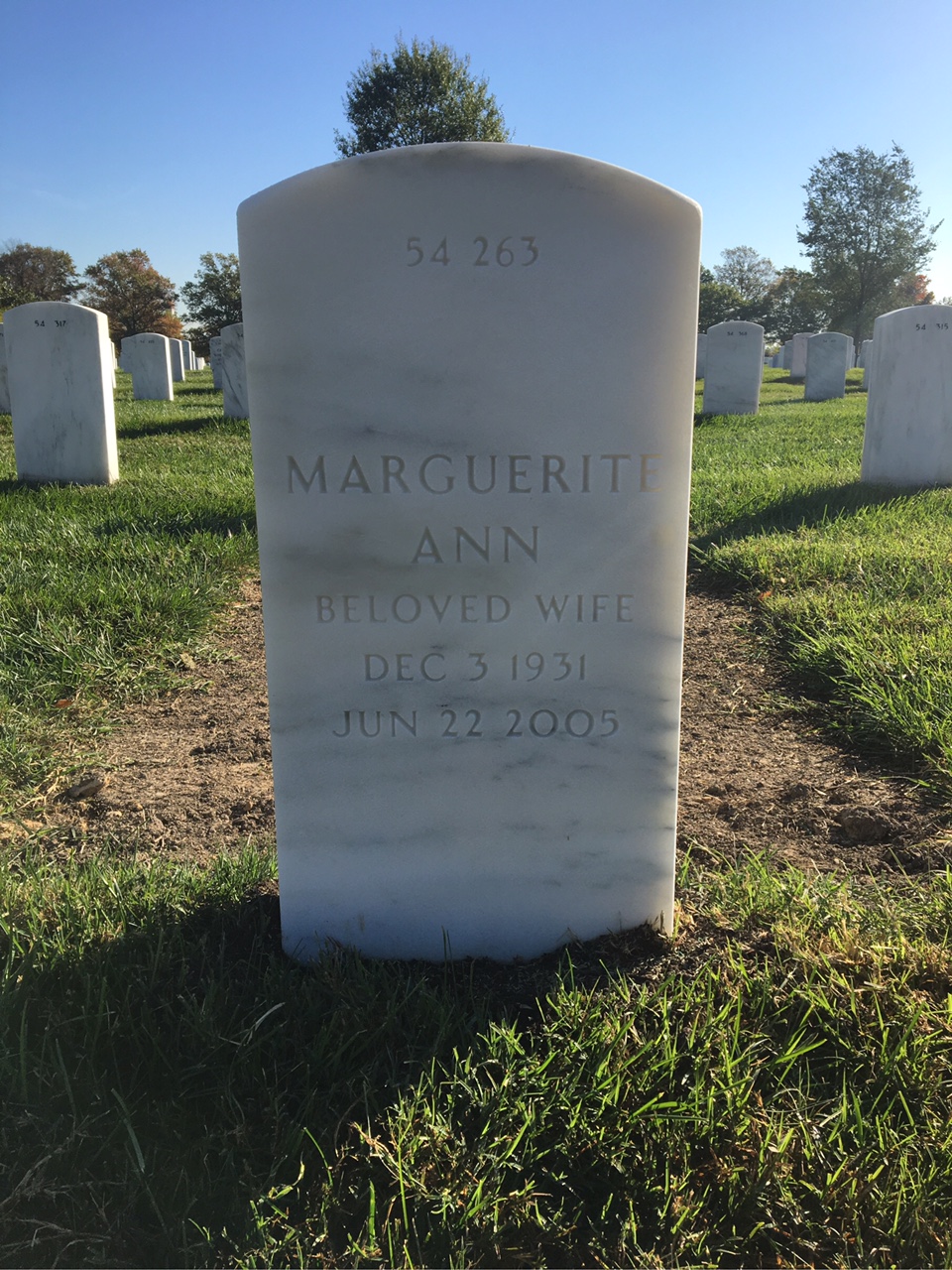 Back of headstone — Raymond Helms