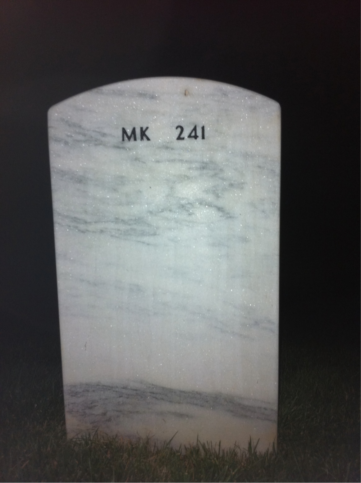 Back of headstone — Wendell Morse