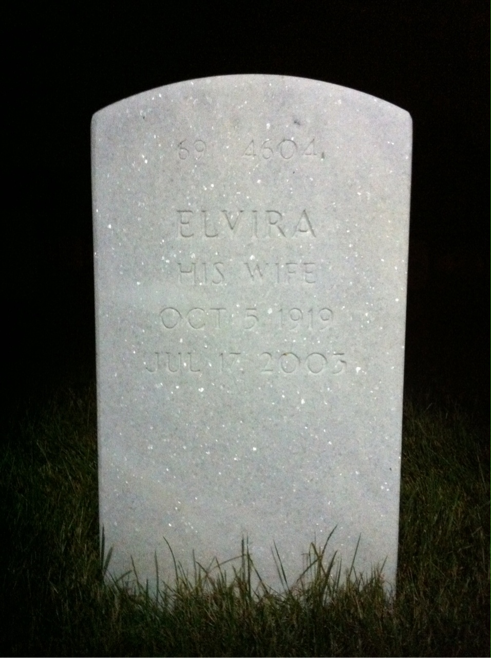 Back of headstone — Martin Maroukian
