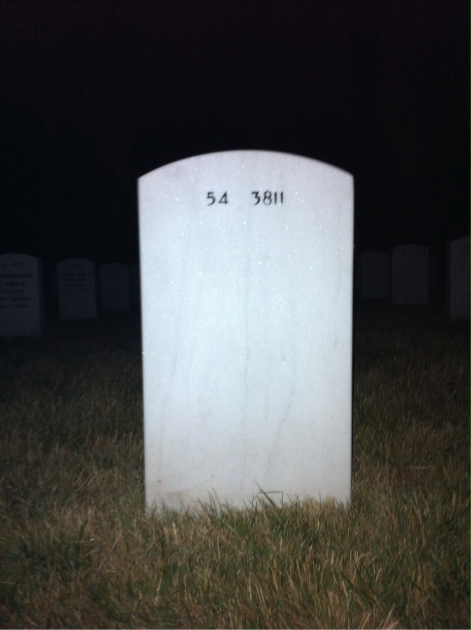 Back of headstone — William Cousins