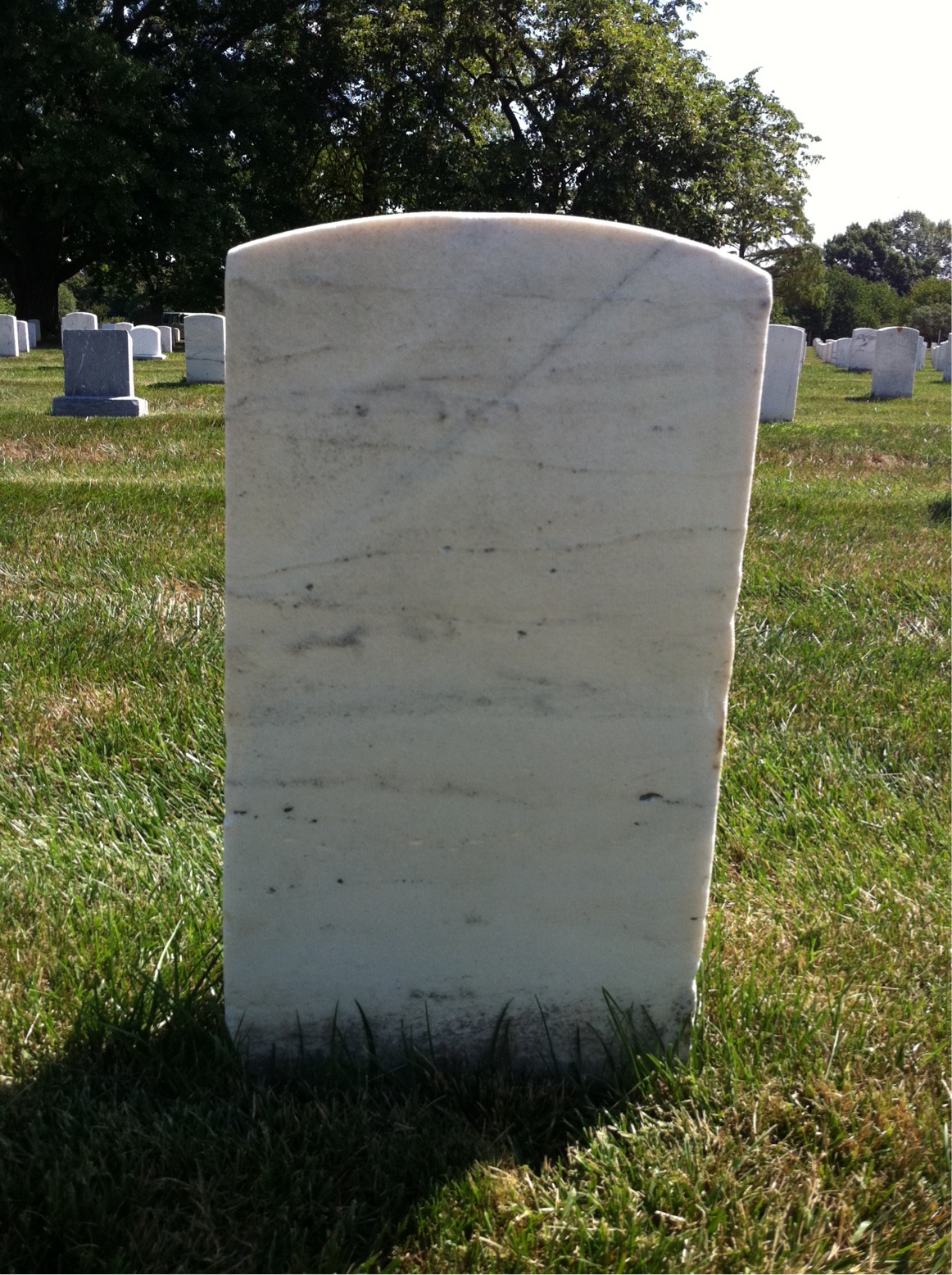 Back of headstone — James Ashton