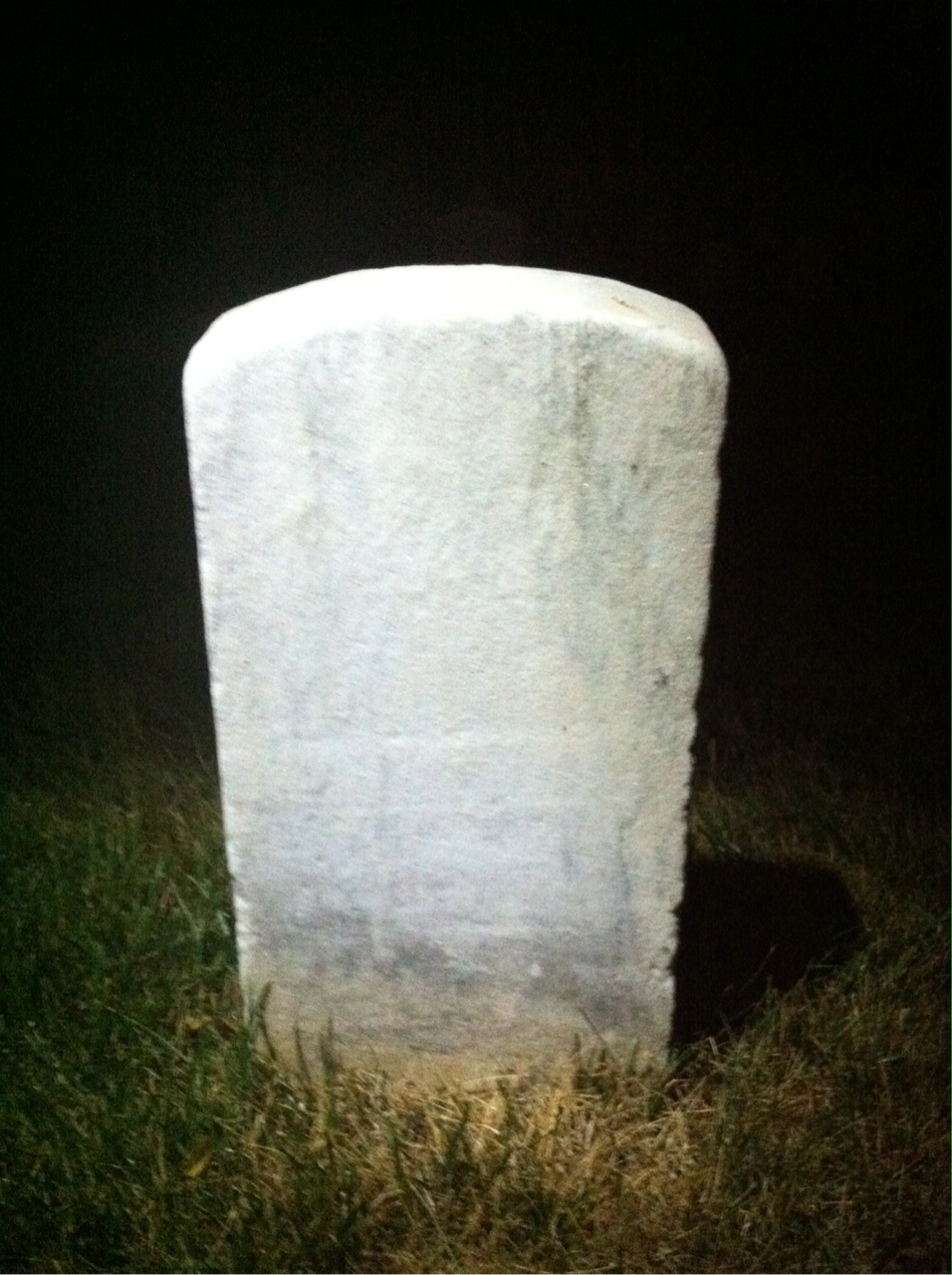 Back of headstone — Edward Bailey