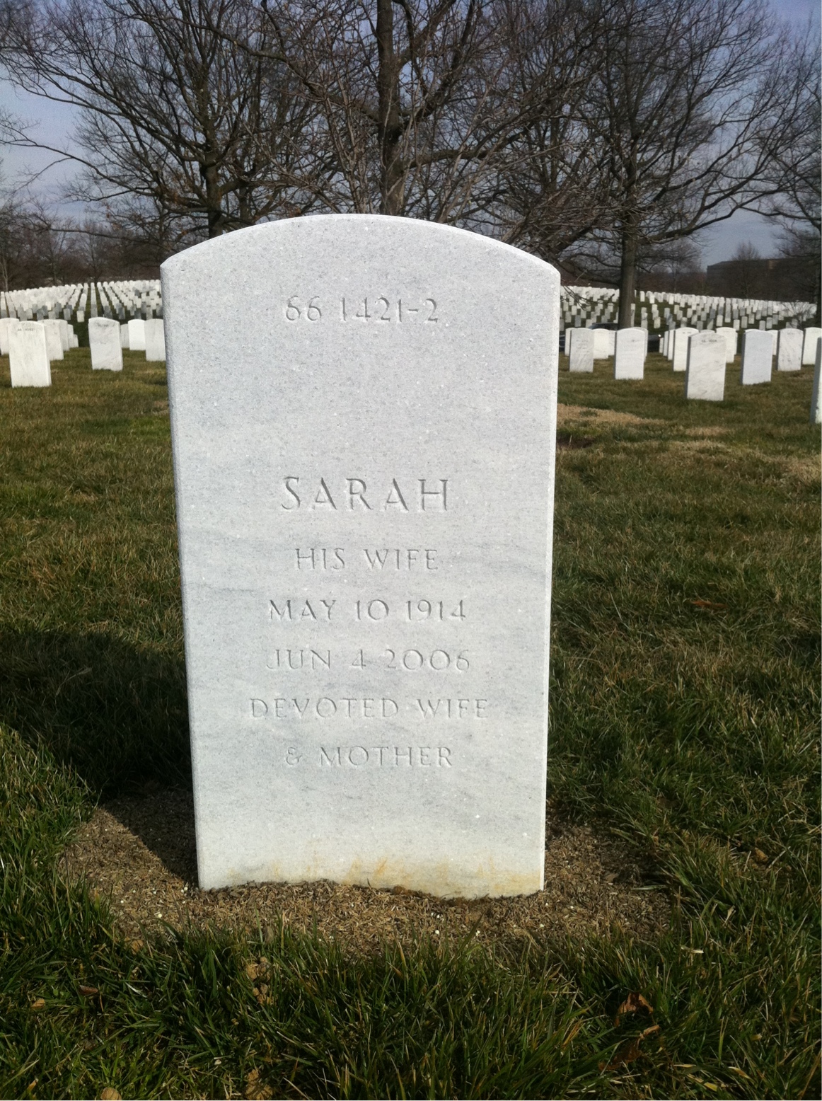 Back of headstone — Raphael Shelton