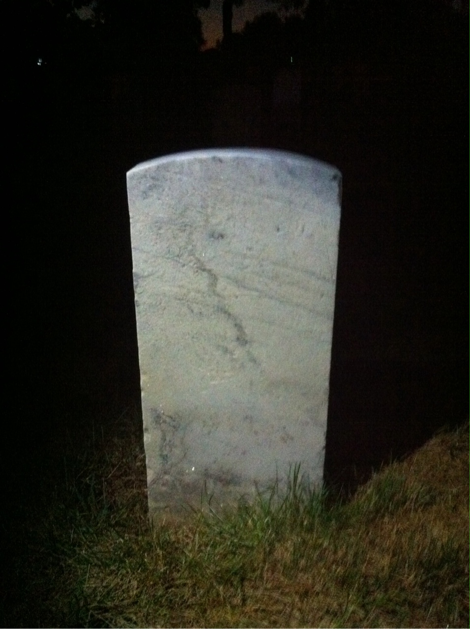Back of headstone — Roy Murray