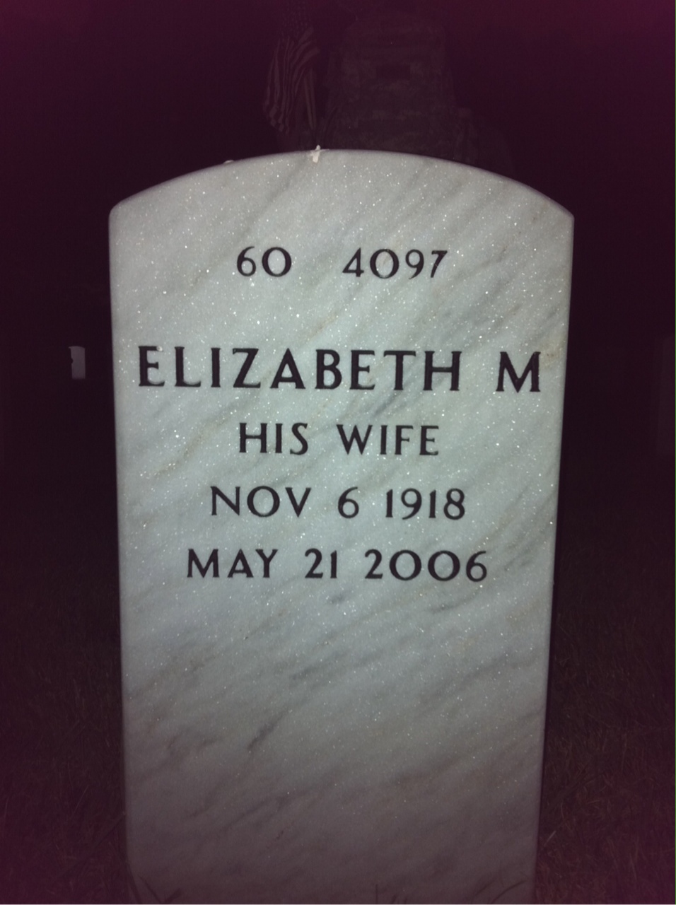 Back of headstone — Frank Steahl