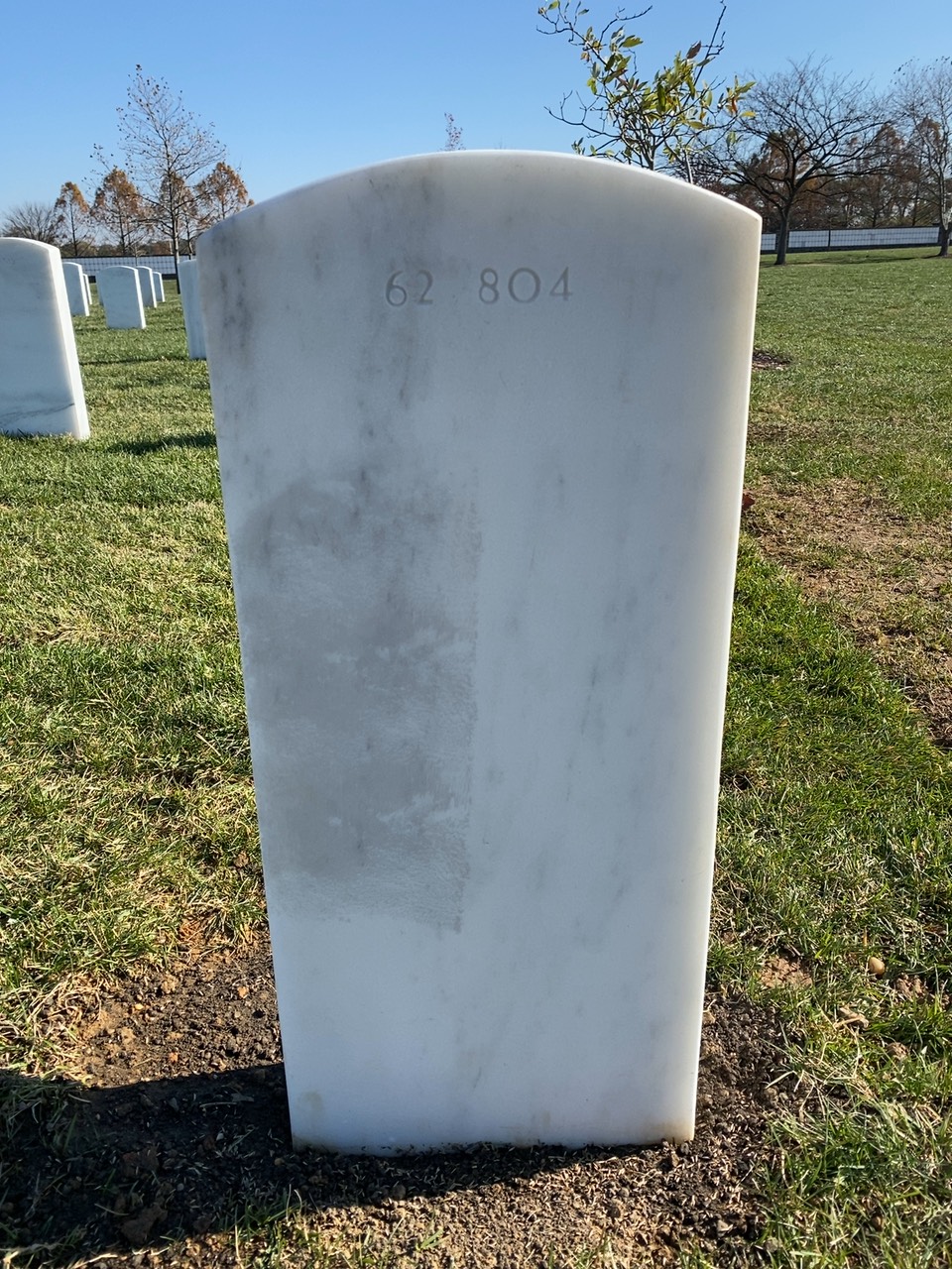 Back of headstone — Robert Bouchard